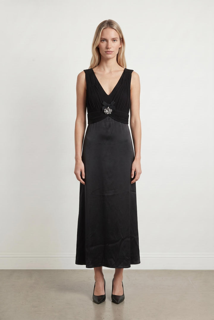 Robe noire avec détail - Taille S/36 de la marque Maje | PARAD44423 - Vendu par Paradigme - Image 1
