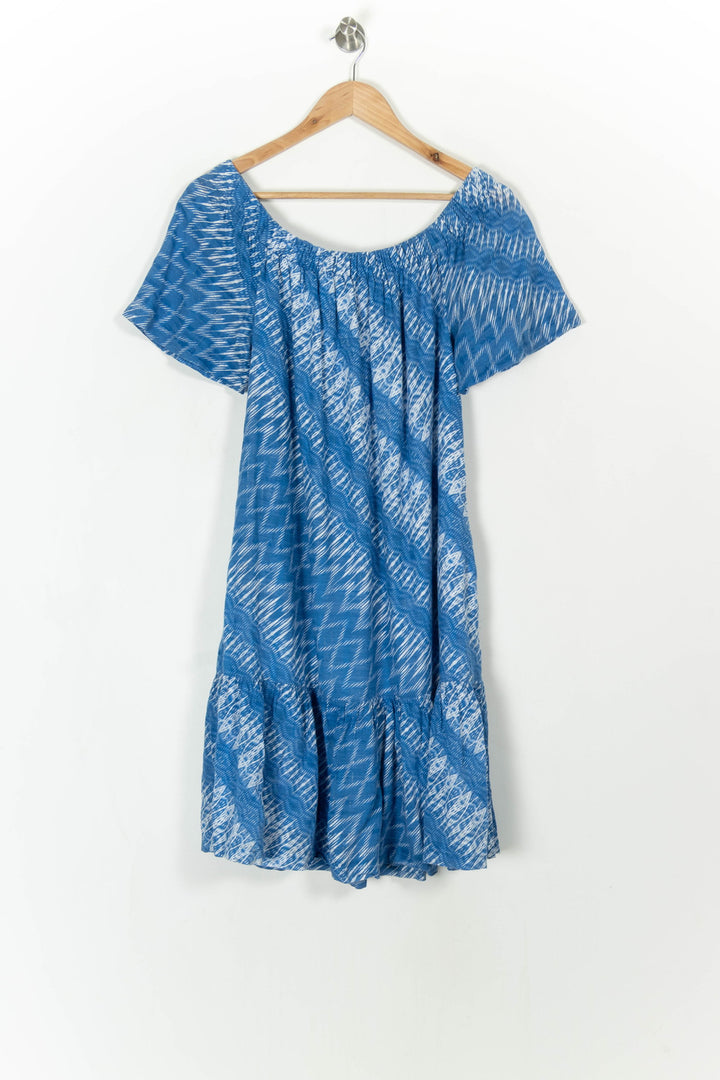 Robe bleue et blanche - Taille S/36 de la marque Caroll | PARAD44429 - Vendu par Paradigme - Image 4