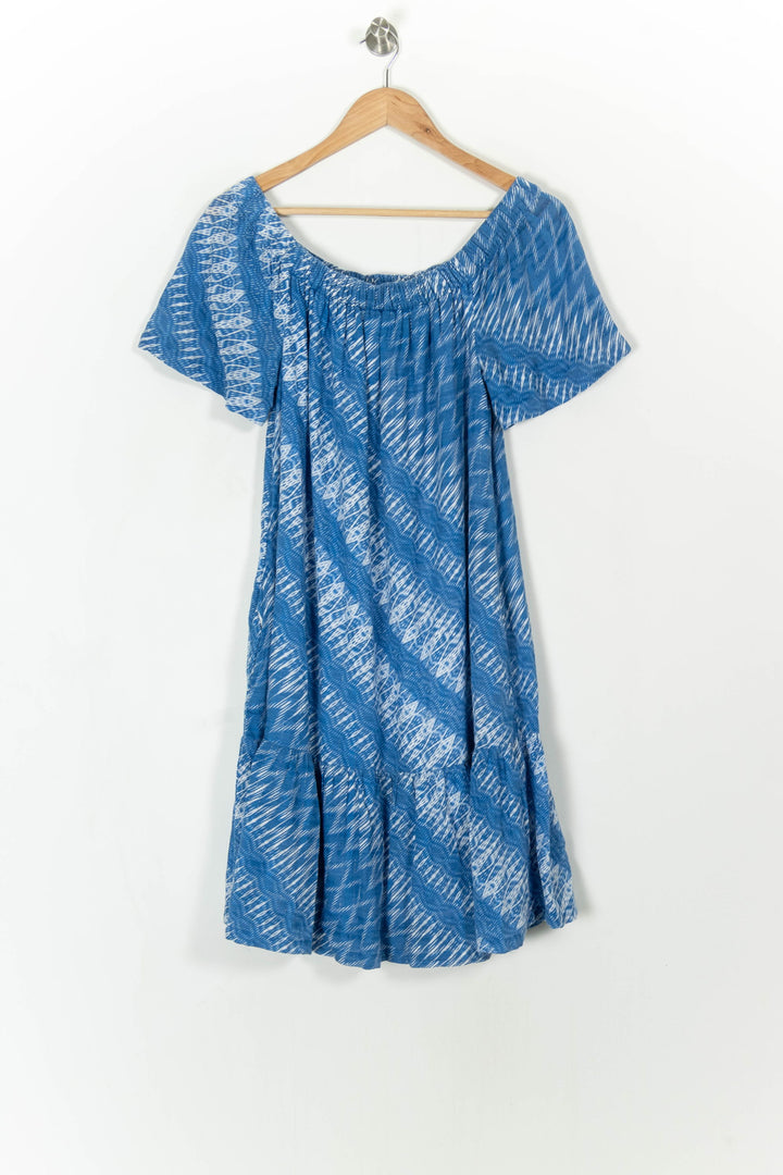 Robe bleue et blanche - Taille S/36 de la marque Caroll | PARAD44429 - Vendu par Paradigme - Image 2