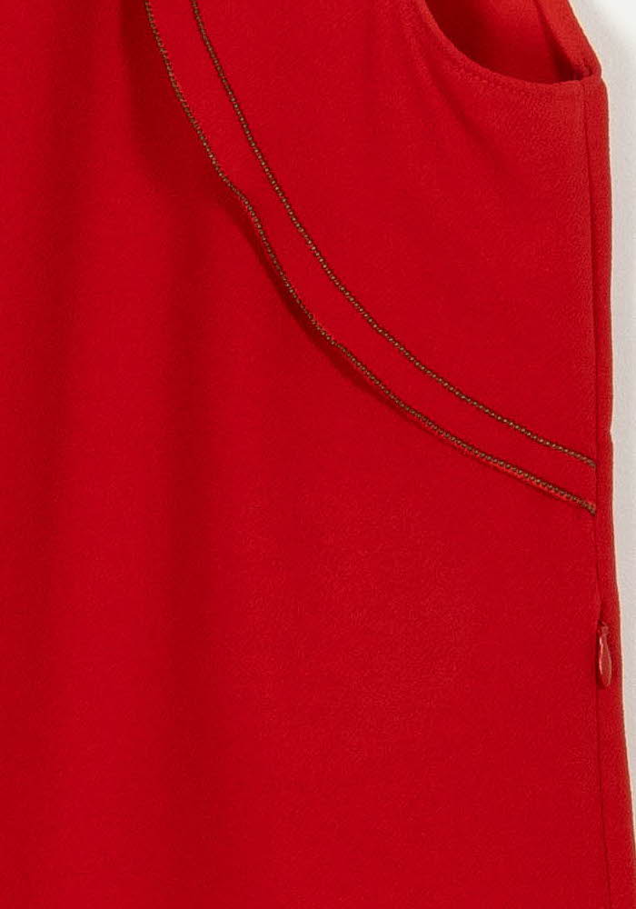 Robe rouge - Taille S/36 de la marque IKKS | PARAD44461 - Vendu par Paradigme - Image 3