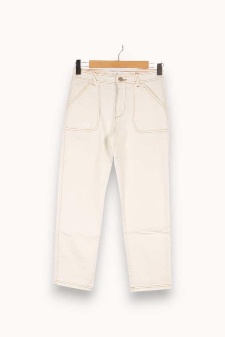 Jean blanc - Taille XS/34 de la marque Claudie Pierlot | PARAD44466 - Vendu par Paradigme - Image 1