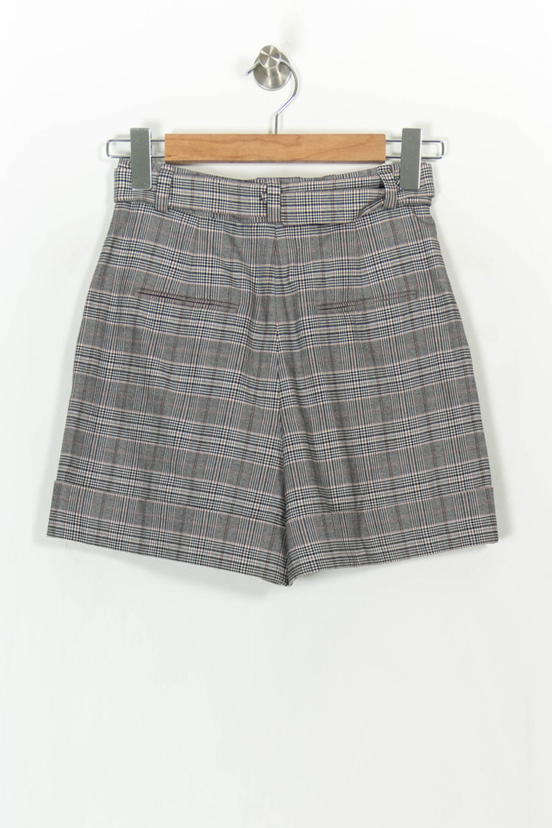 Short gris à carreaux - Taille S/36 de la marque Claudie Pierlot | PARAD44467 - Vendu par Paradigme - Image 4