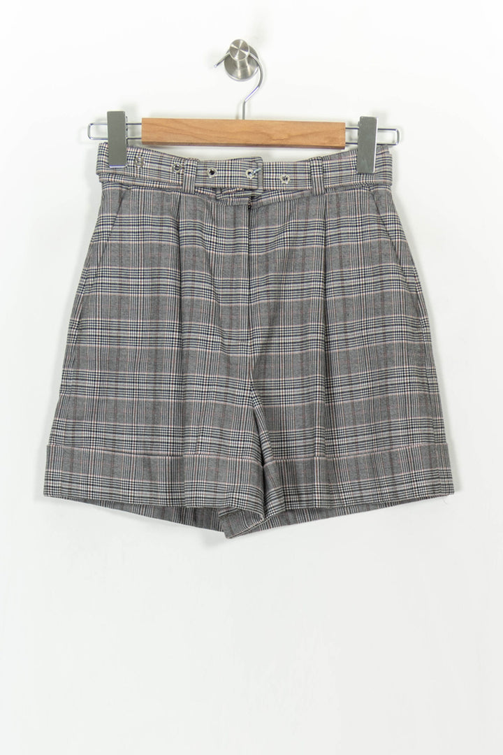 Short gris à carreaux - Taille S/36 de la marque Claudie Pierlot | PARAD44467 - Vendu par Paradigme - Image 2
