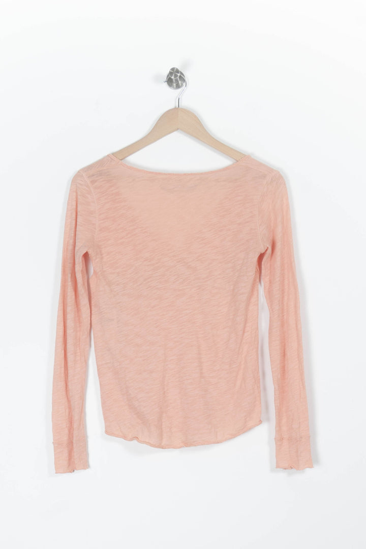 T-shirt manches longues orange/rose - Taille XS/34 de la marque Zadig&Voltaire | PARAD44473 - Vendu par Paradigme - Image 4