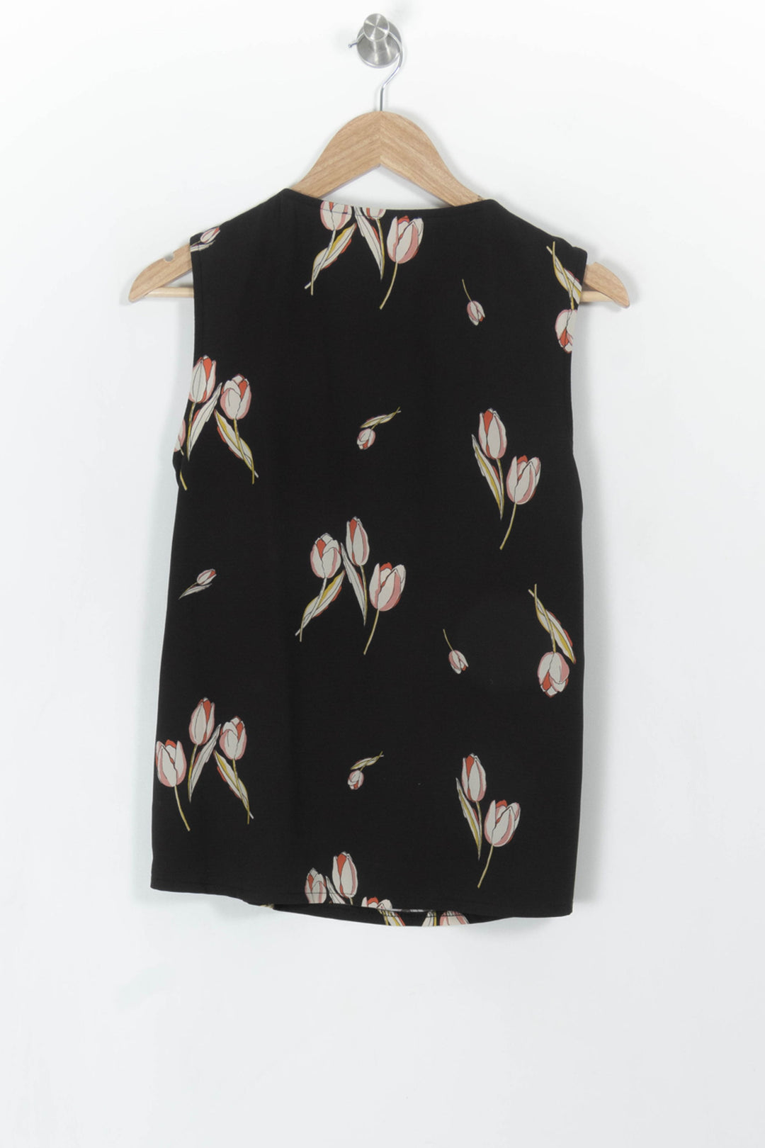 Top noir à motifs - Taille M/38 de la marque La Fée Maraboutée | PARAD44477 - Vendu par Paradigme - Image 4