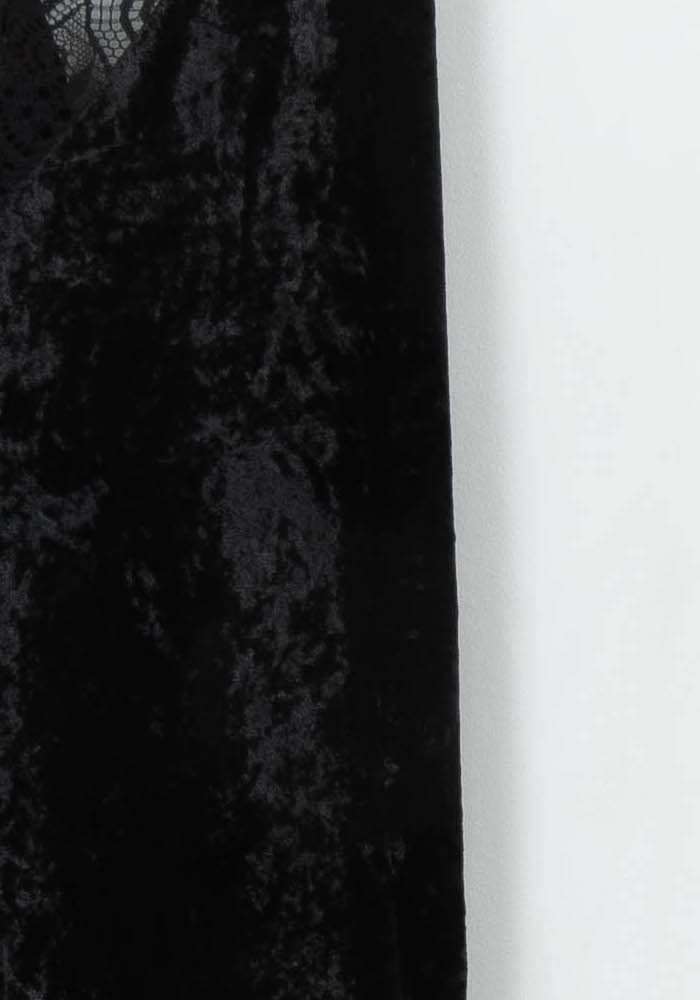 Robe en velours noir - Taille M/38 de la marque Comptoir des Cotonniers | PARAD44487 - Vendu par Paradigme - Image 3
