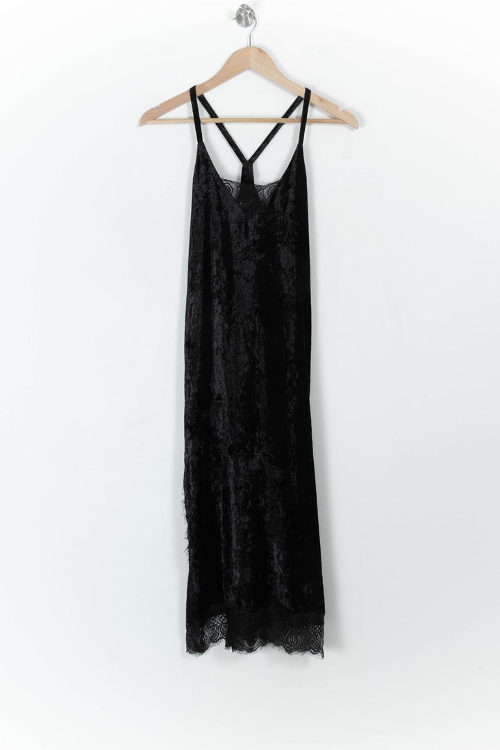 Robe en velours noir - Taille M/38 de la marque Comptoir des Cotonniers | PARAD44487 - Vendu par Paradigme - Image 2