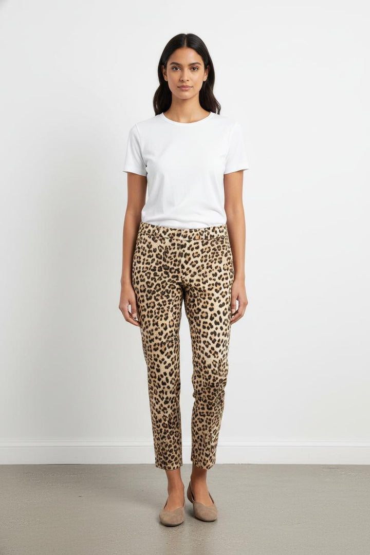 Pantalon beige léopard - Taille L/40