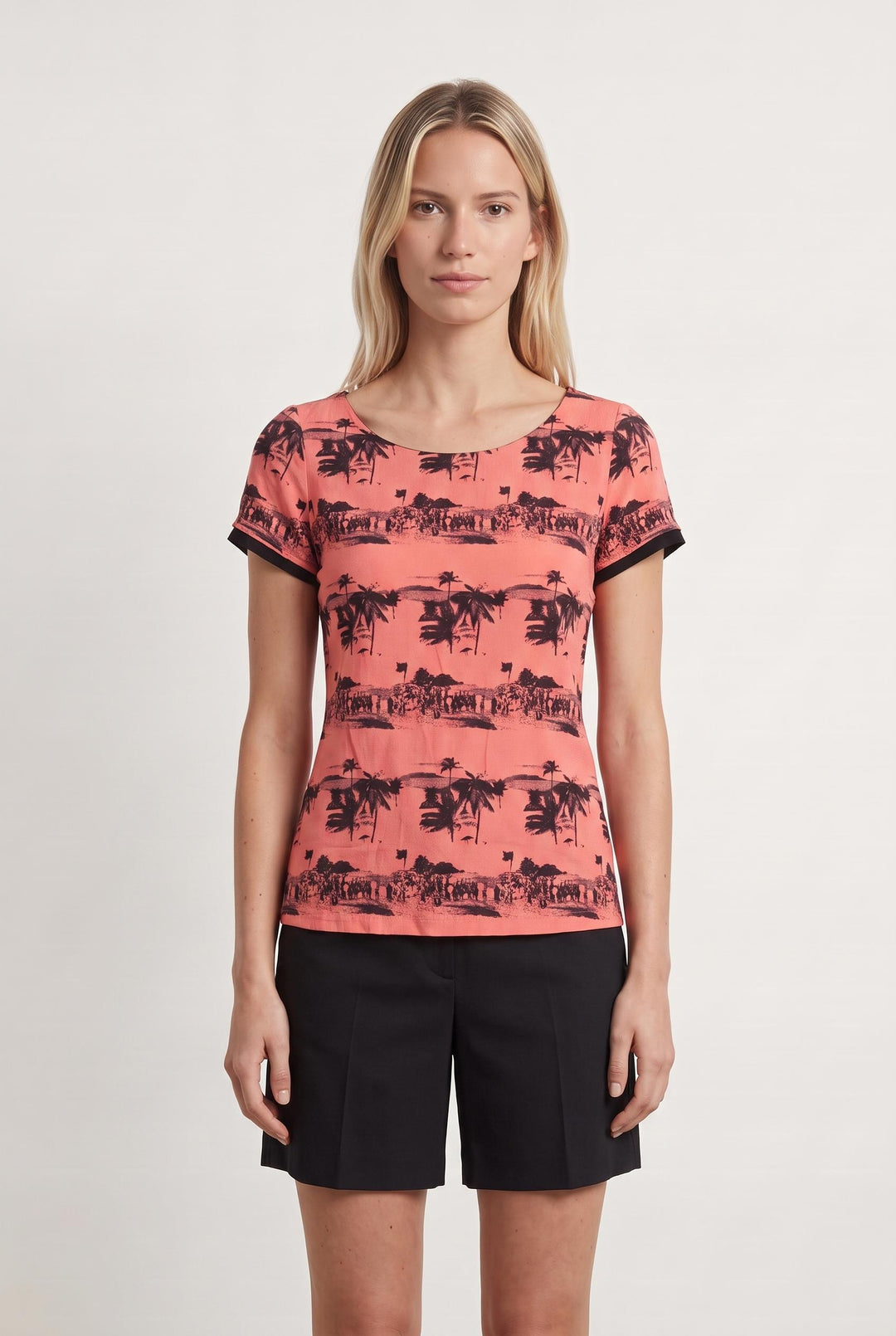 Top rose à motifs - Taille M/38 de la marque I.Code | PARAD44499 - Vendu par Paradigme - Image 1