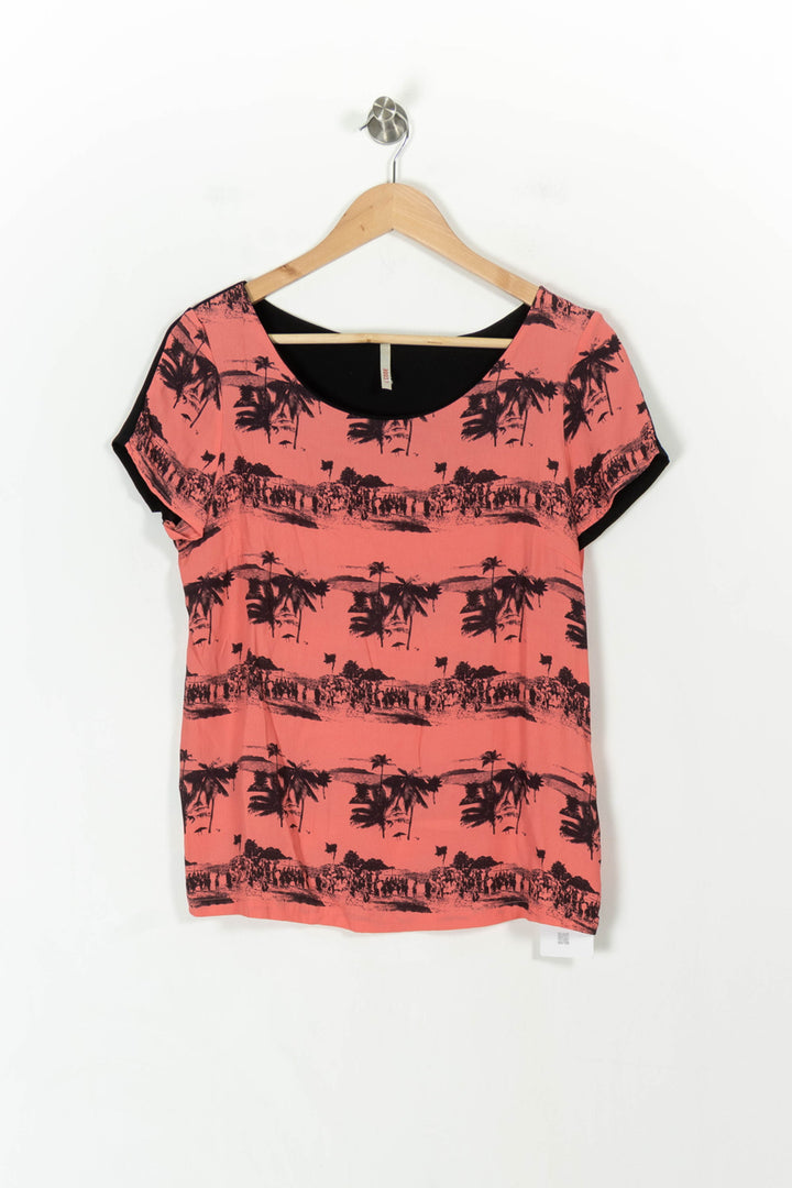 Top rose à motifs - Taille M/38 de la marque I.Code | PARAD44499 - Vendu par Paradigme - Image 2