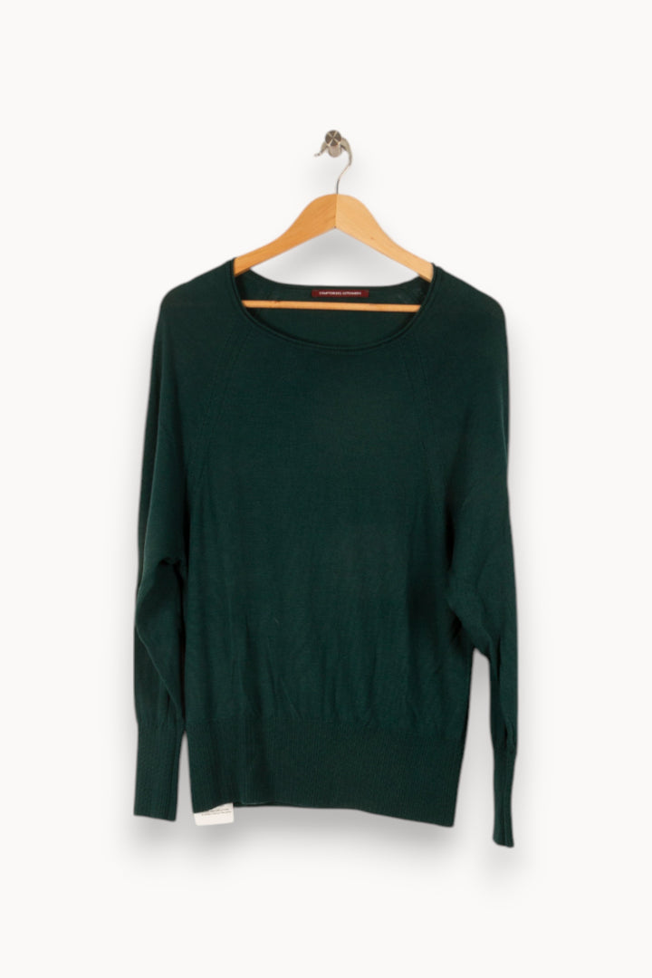 Pull vert foncé - Taille M/38 de la marque Comptoir des Cotonniers | PARAD44500 - Vendu par Paradigme - Image 1