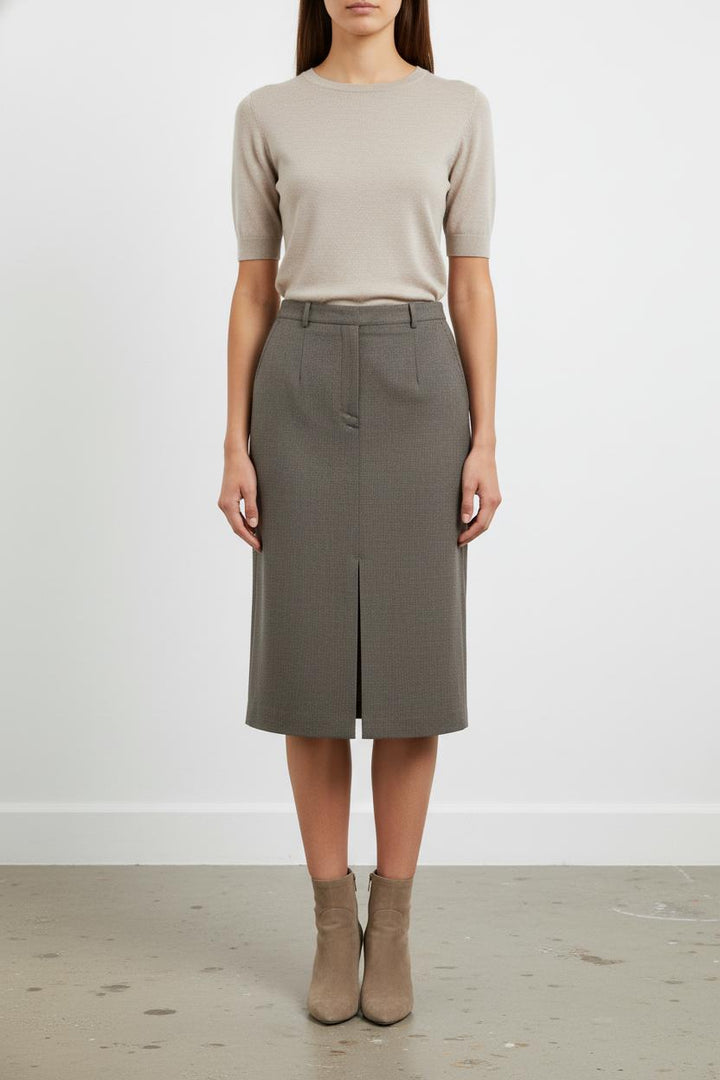 Jupe longue grise - Taille M/38