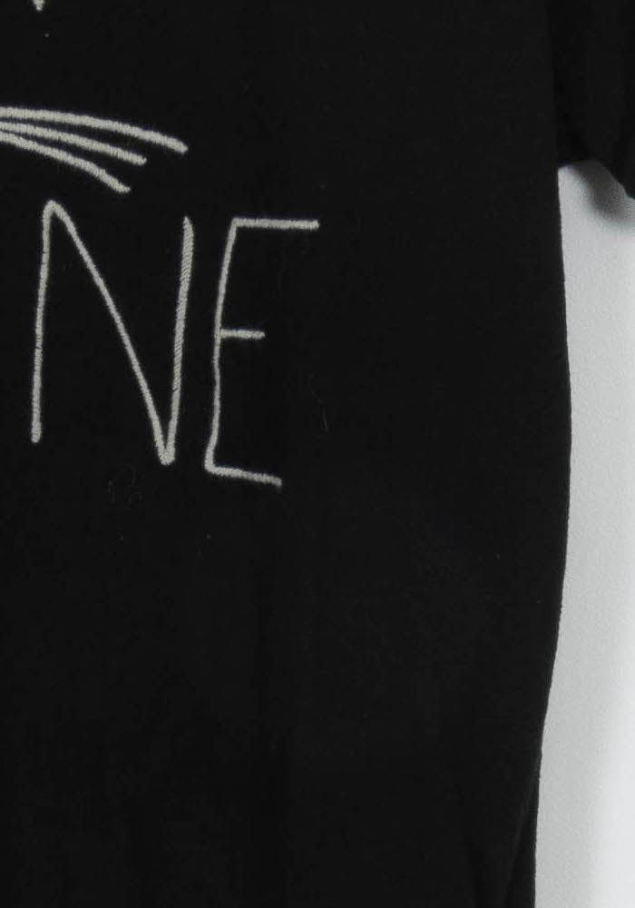 T-shirt noir "Féline" - Taille S/36 de la marque La Fée Maraboutée | PARAD44527 - Vendu par Paradigme - Image 3