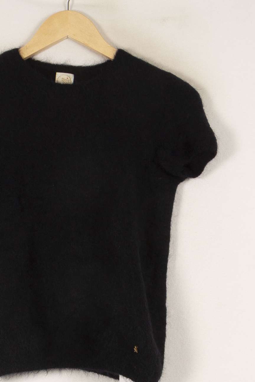 Pull à manches courtes bleu foncé - Taille S/36 de la marque Des petits hauts | PARAD44529 - Vendu par Paradigme - Image 2