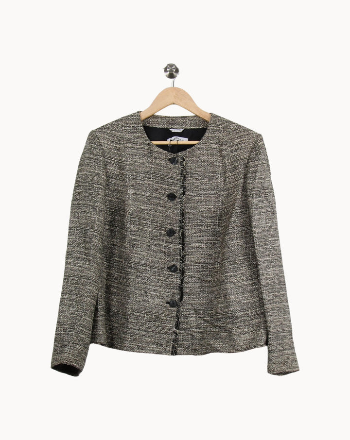 Veste Beige et Noire - Taille XXXL/46 de la marque Marina Rinaldi | PARAD44547 - Vendu par Paradigme - Image 2