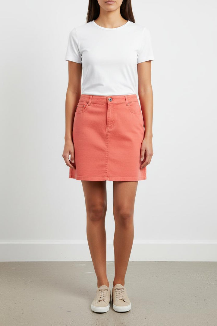 Jupe En Jean Rose - Taille M/38 de la marque Caroll | PARAD44555 - Vendu par Paradigme - Image 1