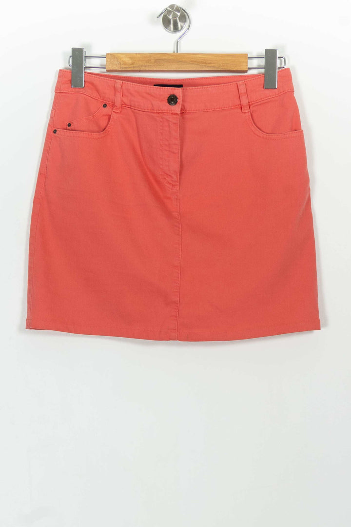 Jupe En Jean Rose - Taille M/38 de la marque Caroll | PARAD44555 - Vendu par Paradigme - Image 2