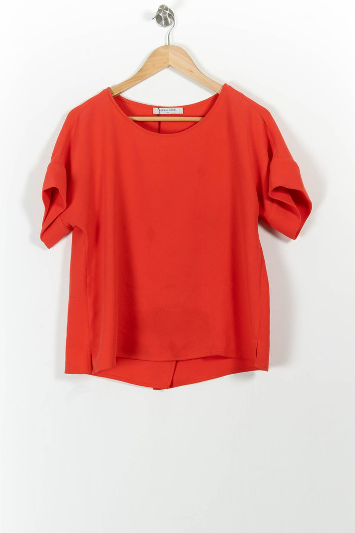 Blouse Orange - Taille M/38 de la marque Gerard Darel | PARAD44565 - Vendu par Paradigme - Image 2