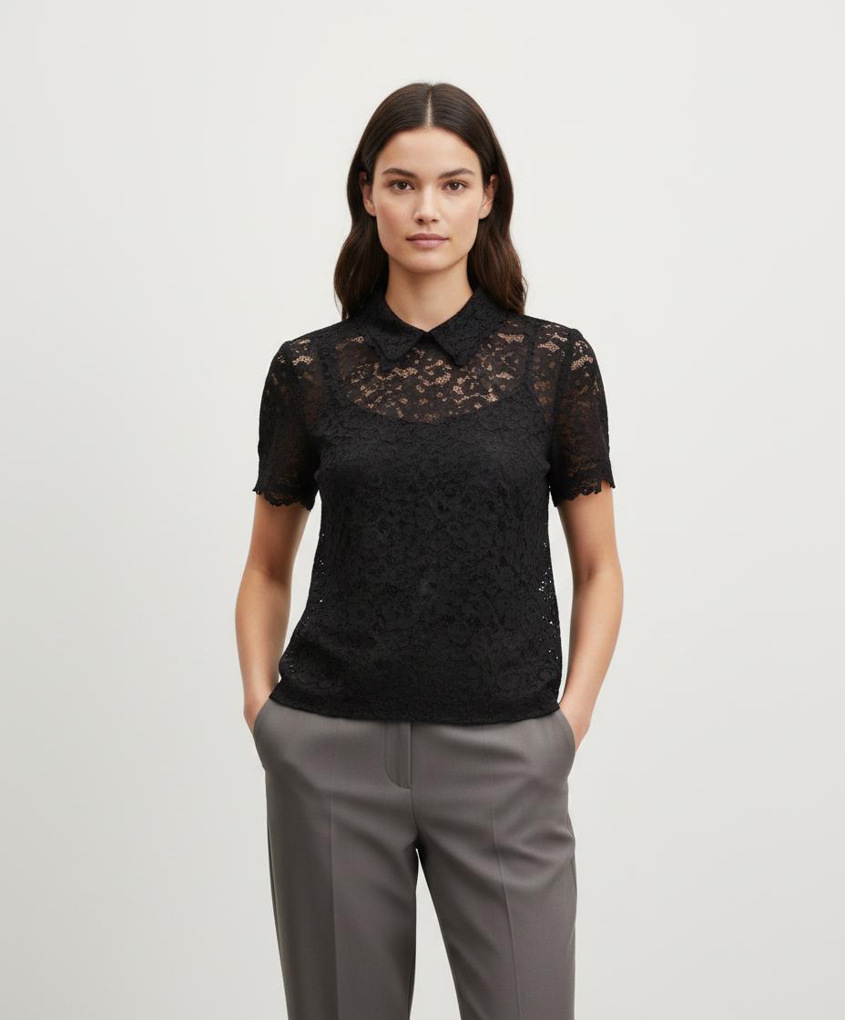 Blouse Noire - Taille L/40