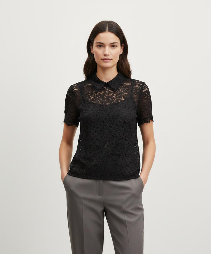 Blouse Noire - Taille L/40