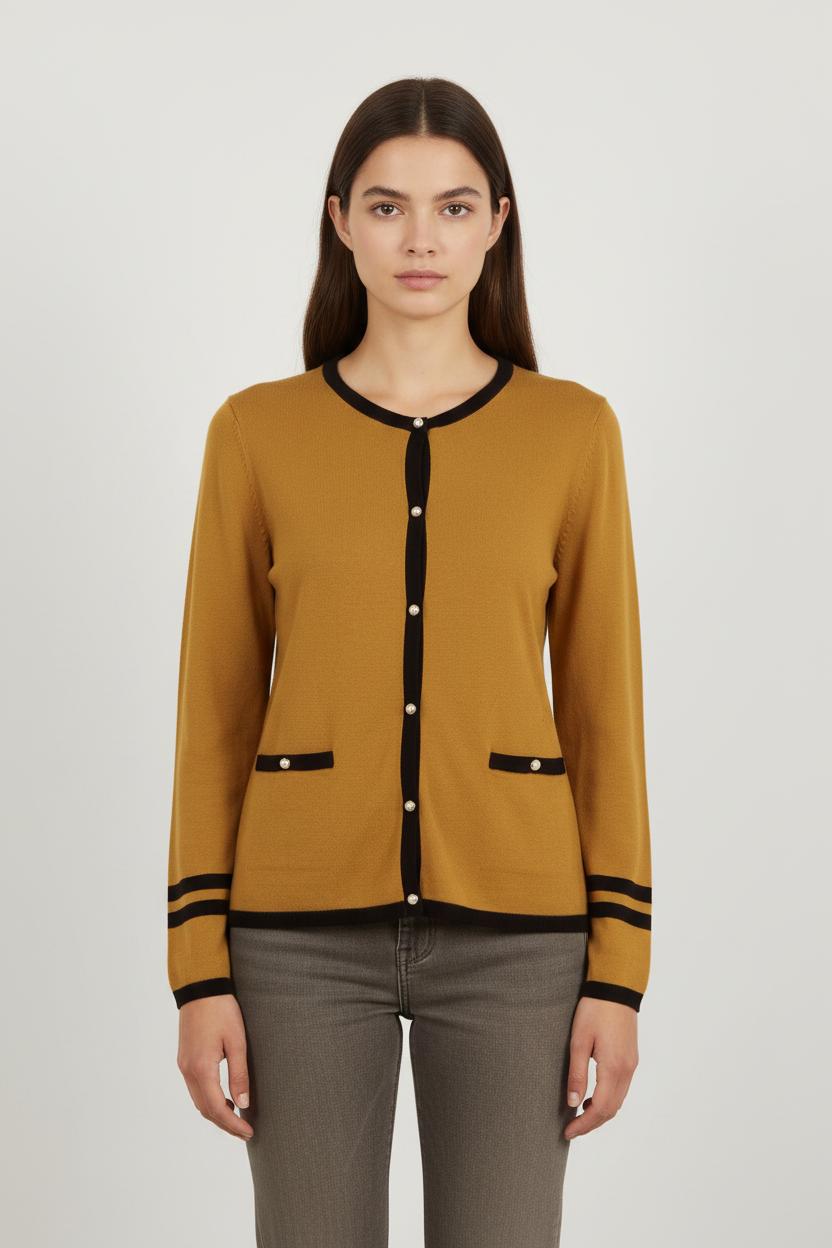 Cardigan Jaune et Noir - Taille M/38