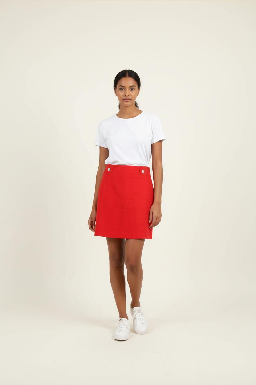 Jupe Trapèze Rouge - Taille M/38