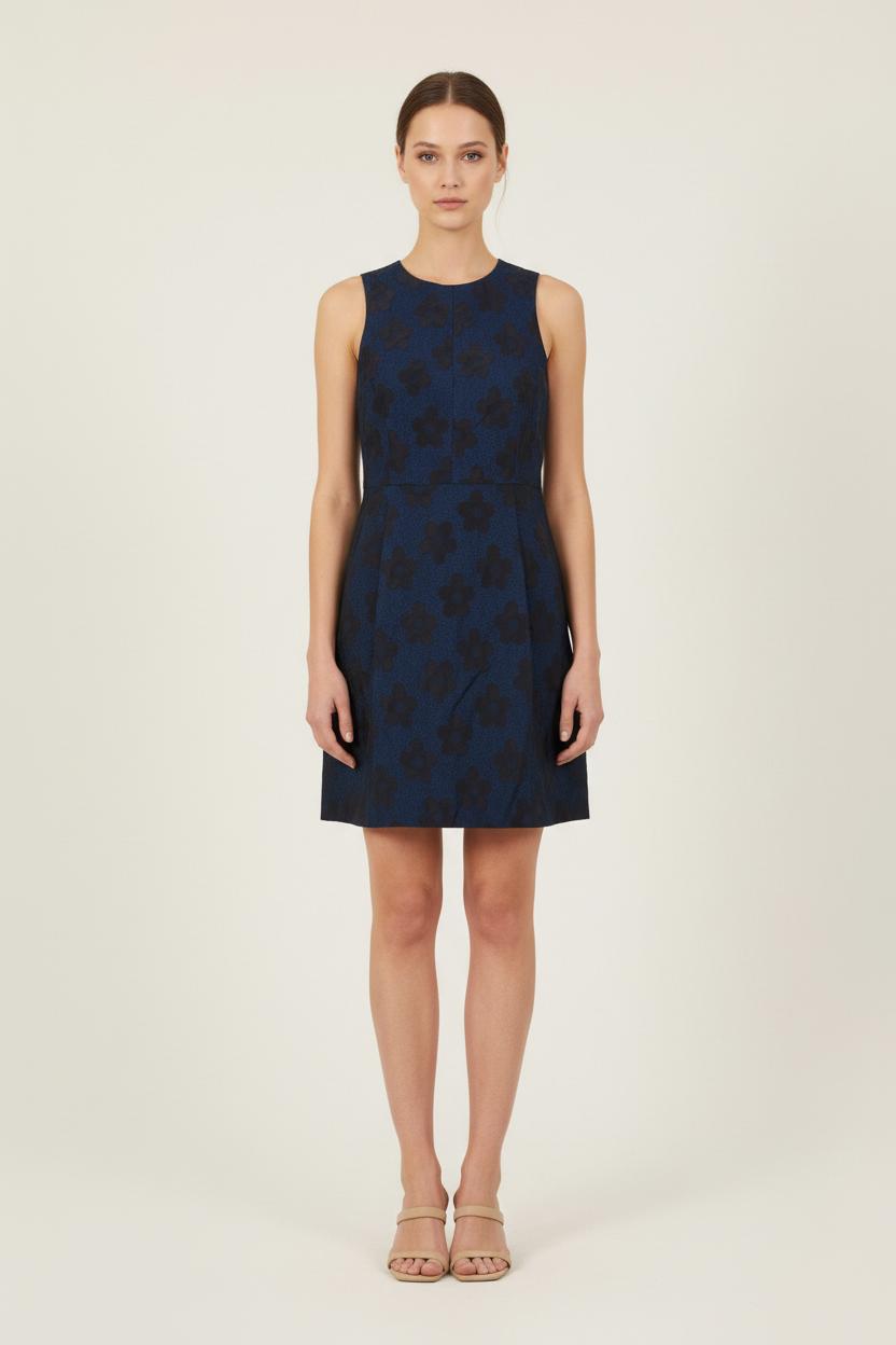 Robe Sans Manches Bleue et Noire - Taille M/38 de la marque Tara Jarmon | PARAD44594 - Vendu par Paradigme - Image 1
