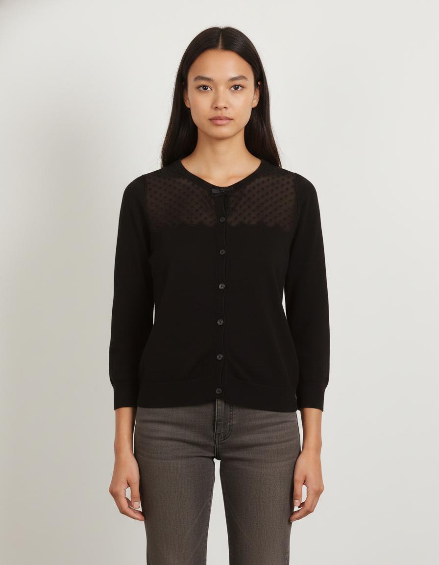 Cardigan Noir - Taille S/36