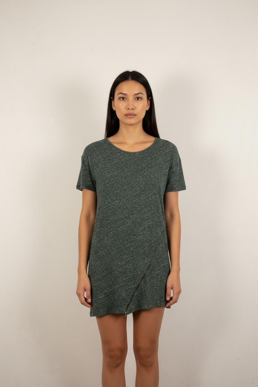 Robe T-shirt Verte - Taille M/38