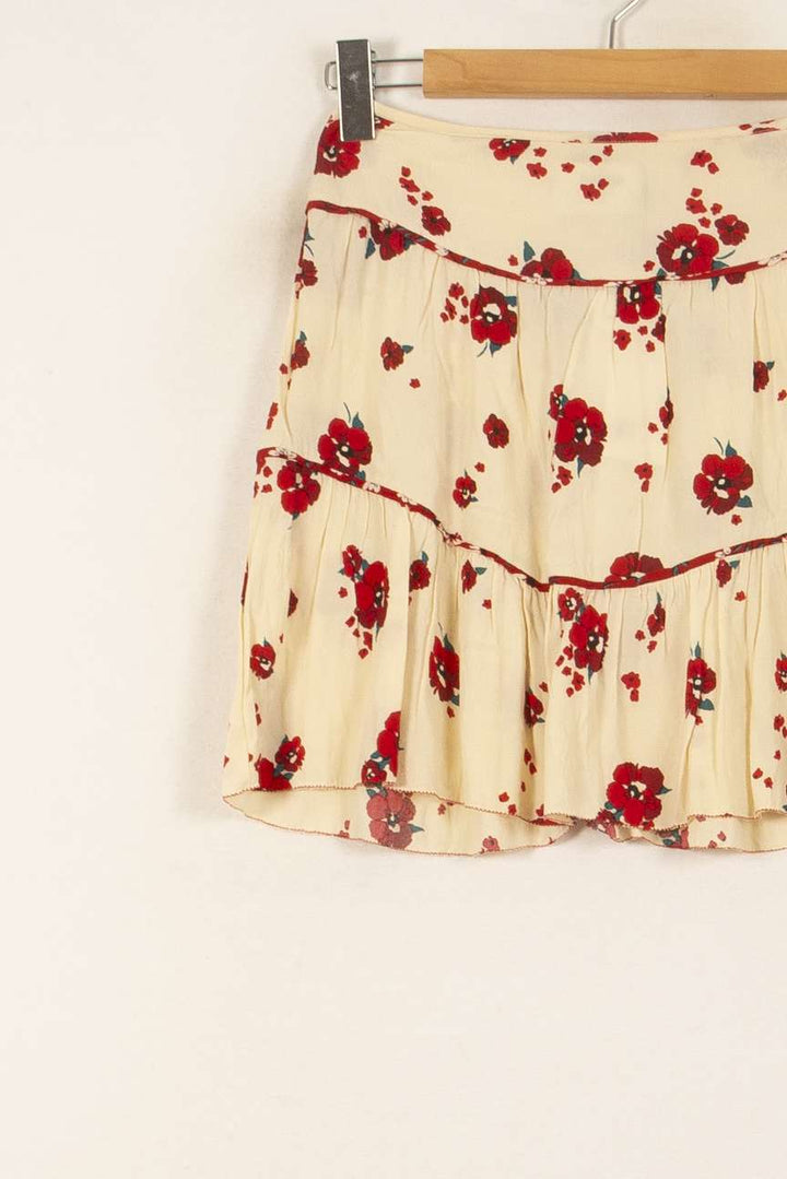 Jupe Courte Blanche et Rouge - Taille XS/34 de la marque ba&sh | PARAD44627 - Vendu par Paradigme - Image 3