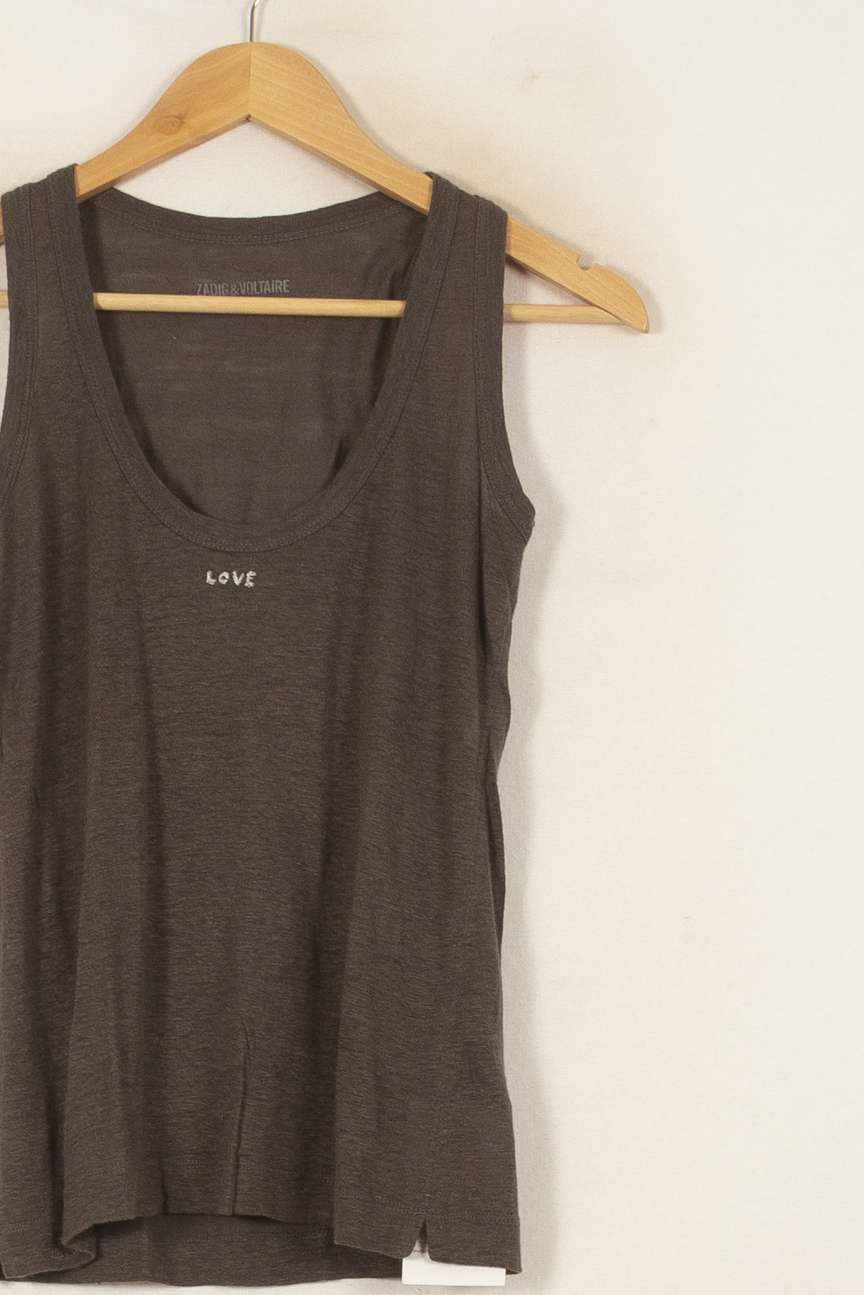 Débardeur Gris - Taille S/36 de la marque Zadig&Voltaire | PARAD44630 - Vendu par Paradigme - Image 3