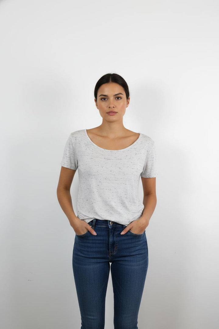 Tee-shirt Gris clair - Taille XS/34
