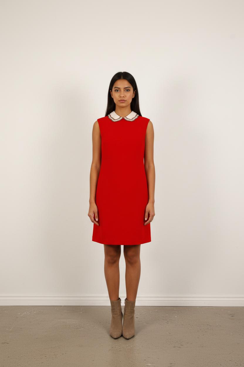 Robe Courte Rouge et Blanche - Taille S/36
