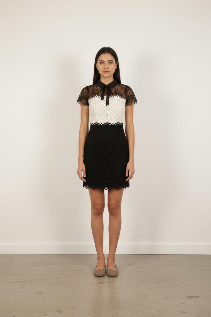 Robe Courte Noire et Blanche - Taille S/36