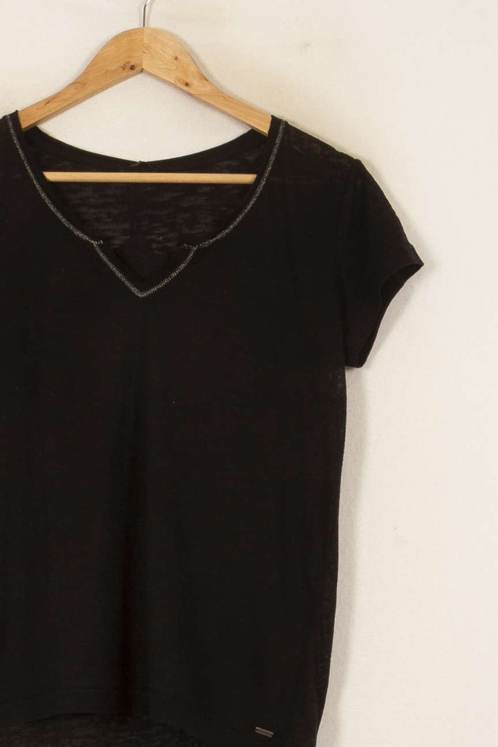 Tee-shirt Noir - Taille L/40 de la marque IKKS | PARAD44654 - Vendu par Paradigme - Image 3