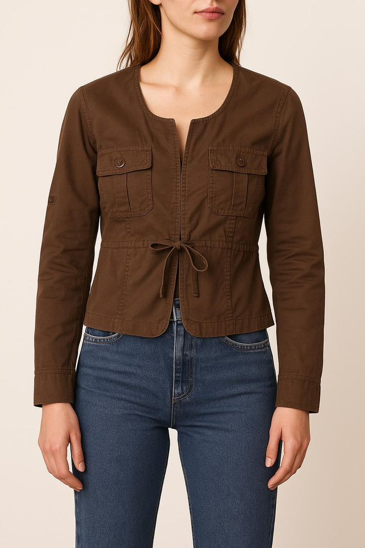 Veste Marron - Taille M/38 de la marque IKKS | PARAD44658 - Vendu par Paradigme - Image 1