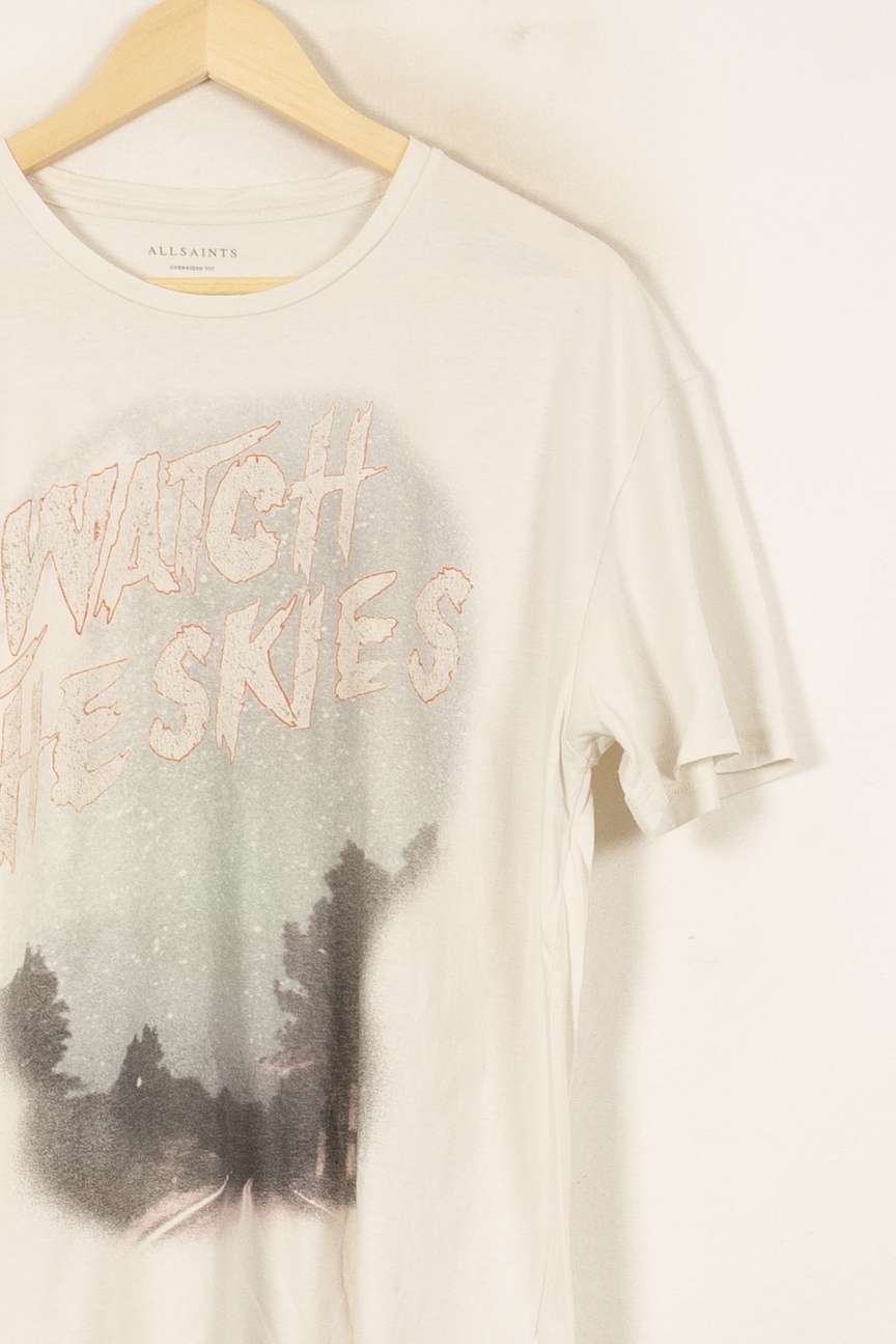 Tee-shirt Blanc - Taille M/38 de la marque All Saints | PARAD44666 - Vendu par Paradigme - Image 3