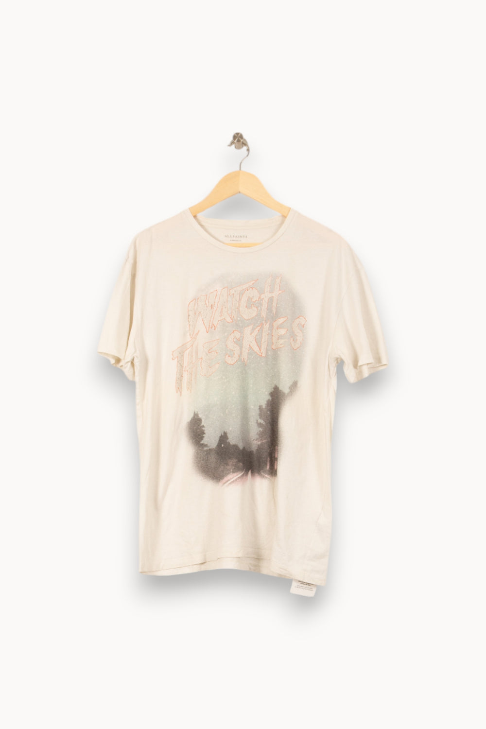 Tee-shirt Blanc - Taille M/38 de la marque All Saints | PARAD44666 - Vendu par Paradigme - Image 2
