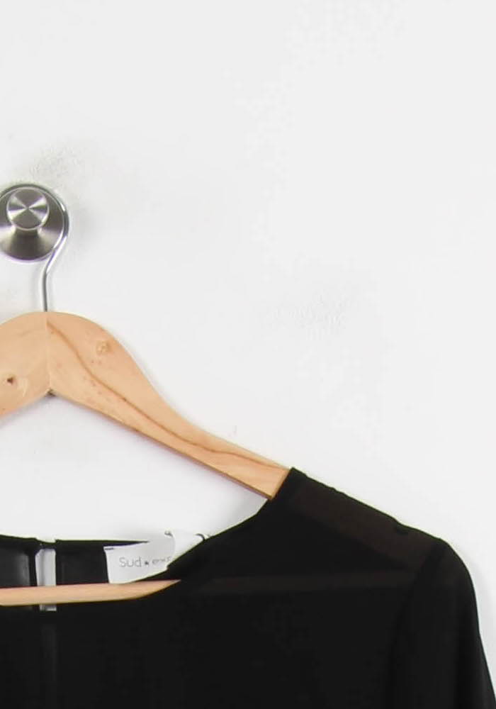 Blouse Noire - Taille M/38 de la marque Sud express | PARAD44669 - Vendu par Paradigme - Image 3