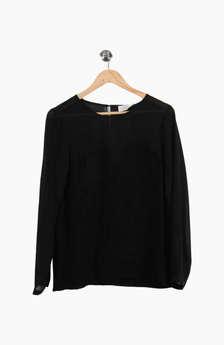 Blouse Noire - Taille M/38 de la marque Sud express | PARAD44669 - Vendu par Paradigme - Image 2