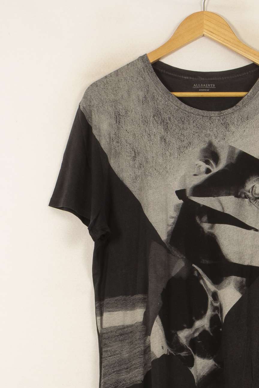 Tee-shirt Noir et Gris - Taille M/38 de la marque All Saints | PARAD44670 - Vendu par Paradigme - Image 3