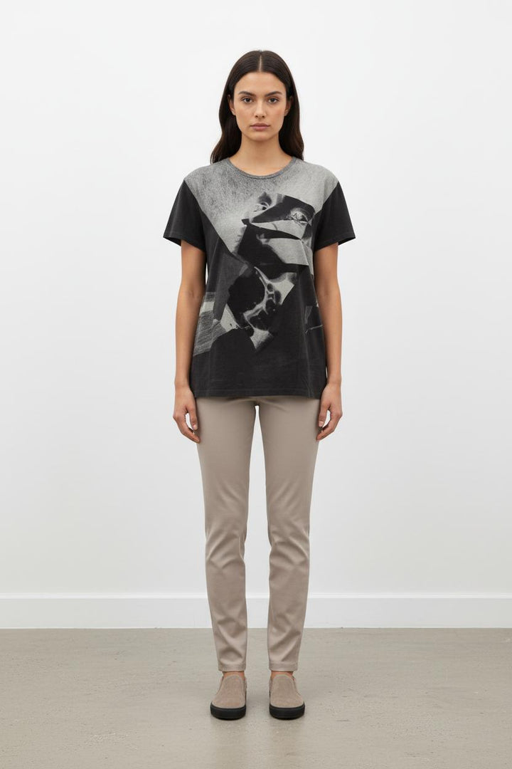 Tee-shirt Noir et Gris - Taille M/38
