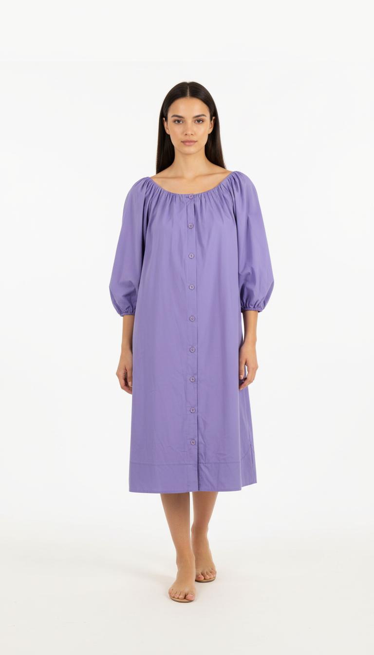 Robe Midi Violette - Taille S/36
