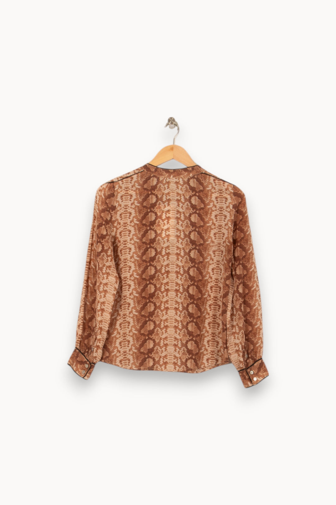 Blouse Marron - Taille S/36 de la marque Gerard Darel | PARAD44684 - Vendu par Paradigme - Image 4