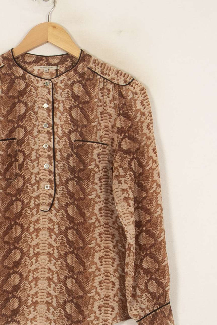 Blouse Marron - Taille S/36 de la marque Gerard Darel | PARAD44684 - Vendu par Paradigme - Image 3
