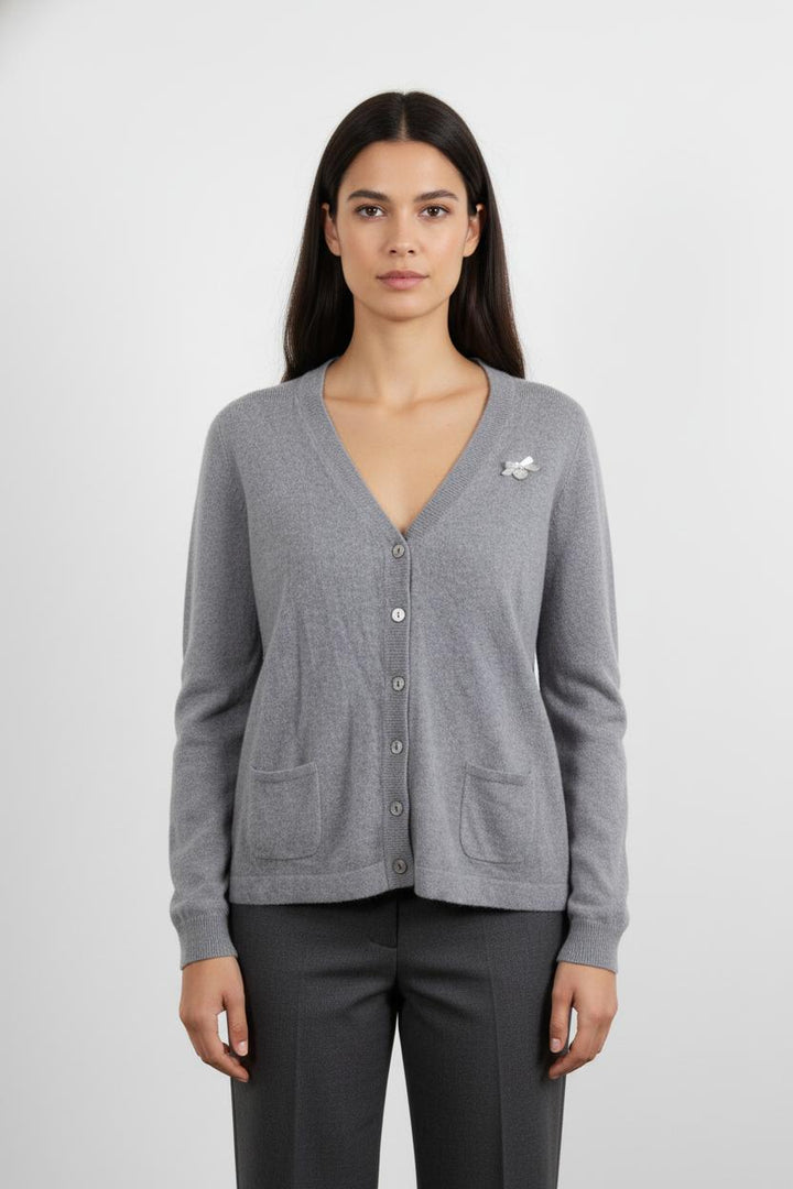 Cardigan Gris - Taille L/40
