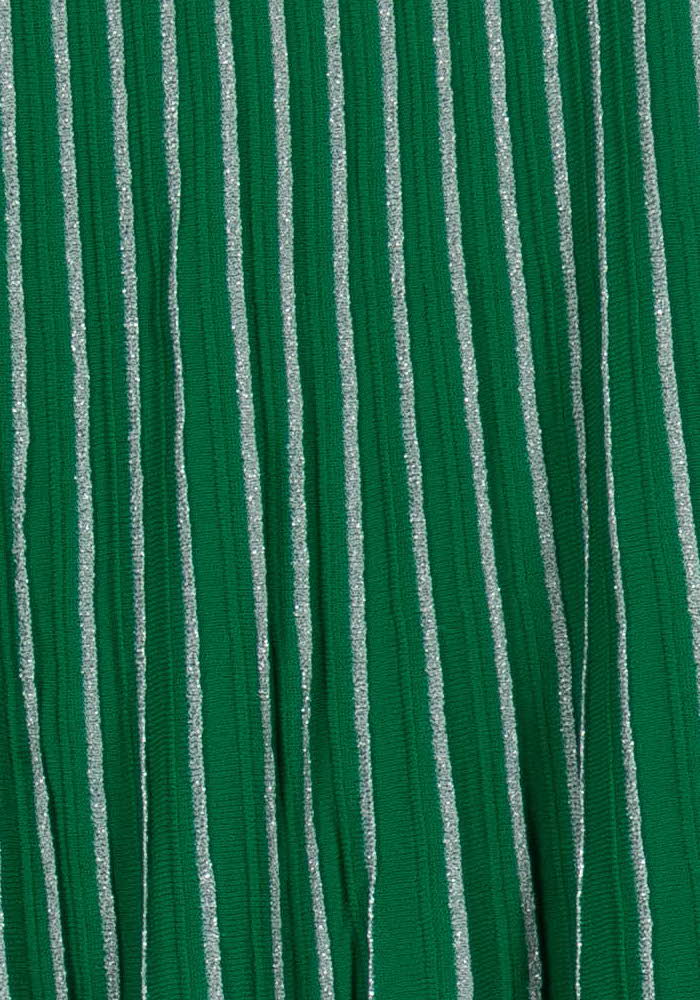 Jupe Plissée Verte et Blanche - Taille S/36 de la marque Sandro | PARAD44689 - Vendu par Paradigme - Image 3