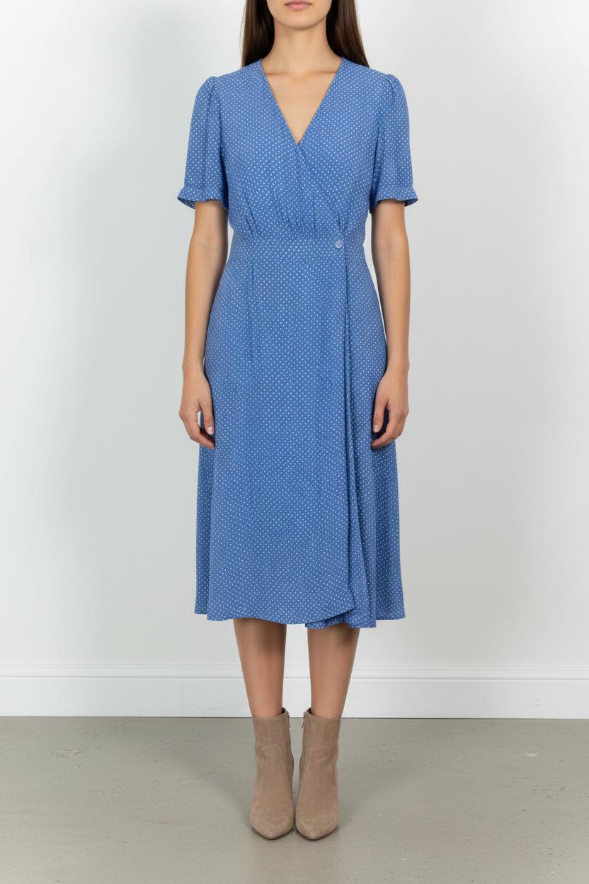 Robe Portefeuille Bleue - Taille XS/34 de la marque Comptoir des Cotonniers | PARAD44690 - Vendu par Paradigme - Image 1