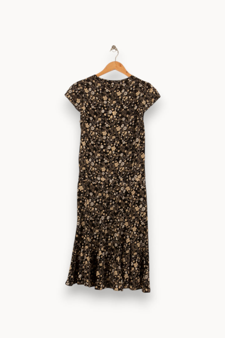 Robe Longue Noire et Beige - Taille S/36 de la marque Zadig&Voltaire | PARAD44704 - Vendu par Paradigme - Image 4