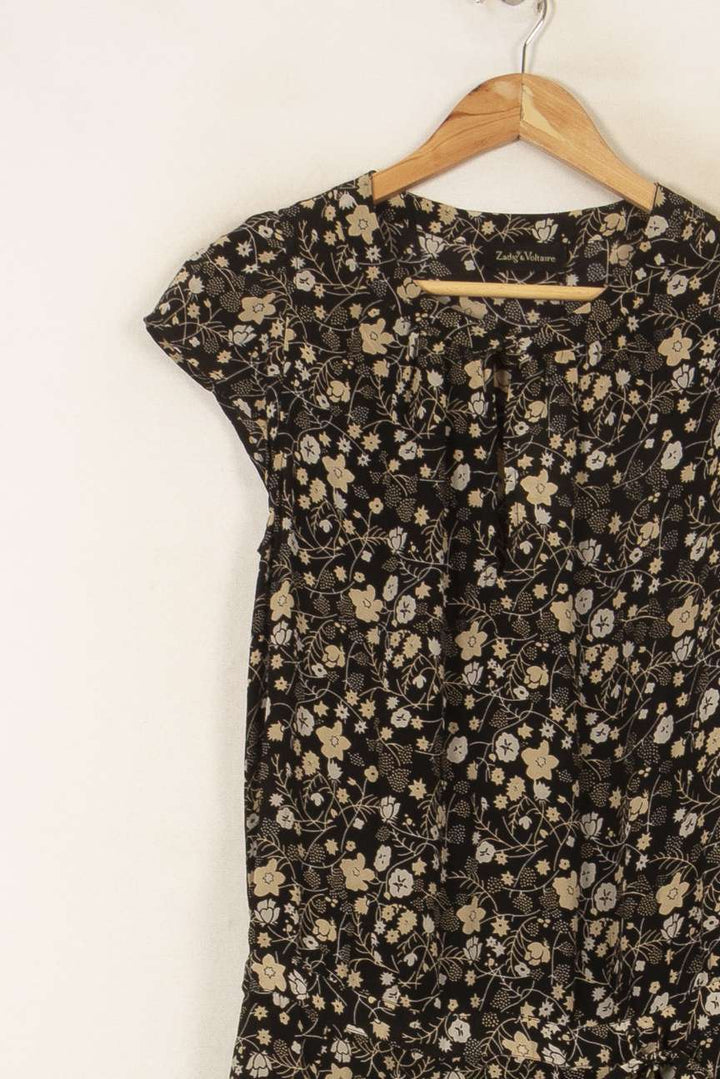 Robe Longue Noire et Beige - Taille S/36 de la marque Zadig&Voltaire | PARAD44704 - Vendu par Paradigme - Image 3